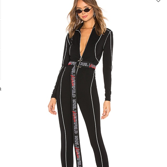 Karl Lagerfeld Pants - KARL X KAIA JERSEY CATSUIT- size XS